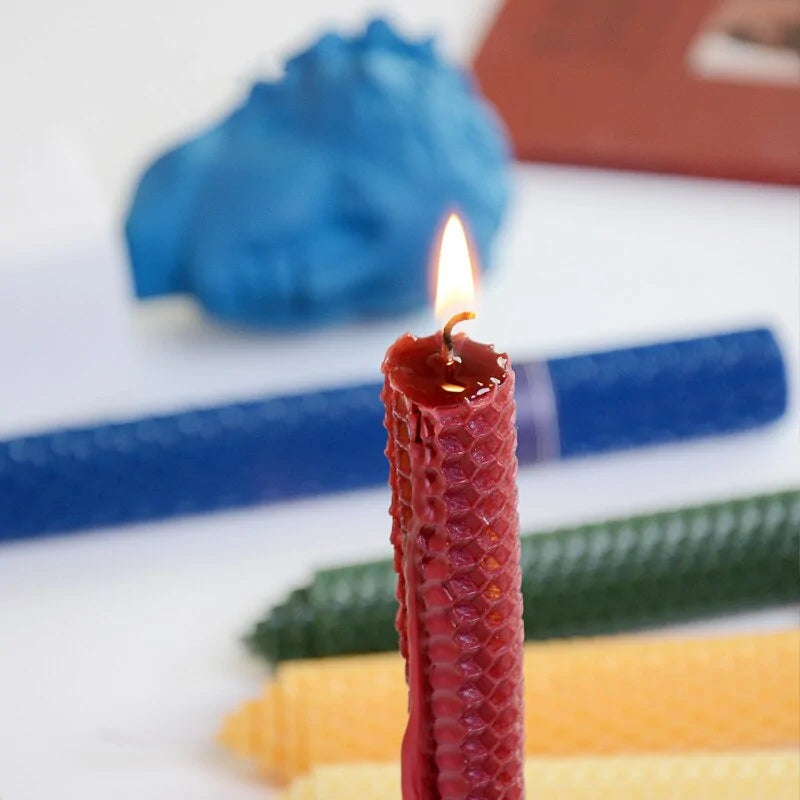 2pcs Nordic Beeswax Candles: Natural Handmade for every occasion